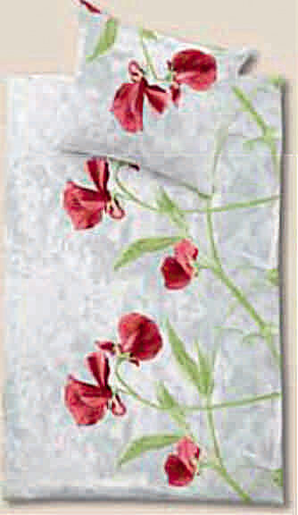 Bettwäsche Renforcé bedruckt - Bettbezug 135x200 cm 0019 Wicke rot