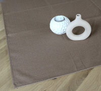 Tischwäsche in Leinenoptik mit Fleckschutz, 220 g/m²  Ø 130 cm 02380_terra