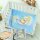Wohn- und Schlafdecke "Mond und Teddy" grau