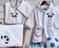 Kinderbademantel  Edel-Baumwolle Panda