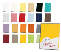 Spannbettlaken Jersey aus Baumwolle mit Elasthan 190x200x25 cm 0079 zinn