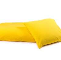 Kinder-Bettwäsche Seersucker uni Kissenbezug 40x40 cm Knopfverschluss 0004 limone