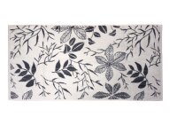 Duschtuch mit Blumenmuster Super-Soft Baumwolle 70x140 cm grau