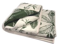 Gästetuch mit Blumenmuster Super-Soft Baumwolle 30x50 cm grün