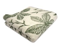 Gästetuch mit Blumenmuster Super-Soft Baumwolle 30x50 cm grün