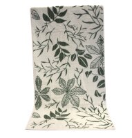 Gästetuch mit Blumenmuster Super-Soft Baumwolle 30x50 cm grün