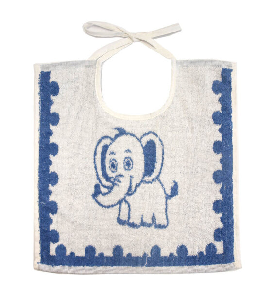 Babylätzchen Elefant blau