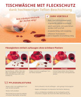 Tischwäsche in Leinenoptik mit Fleckschutz, 220 g/m²  90 x 90 cm 02433_orange