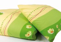 Bettwäsche Renforcé bedruckt - Bettbezug 135x200 cm 0011 Spring green